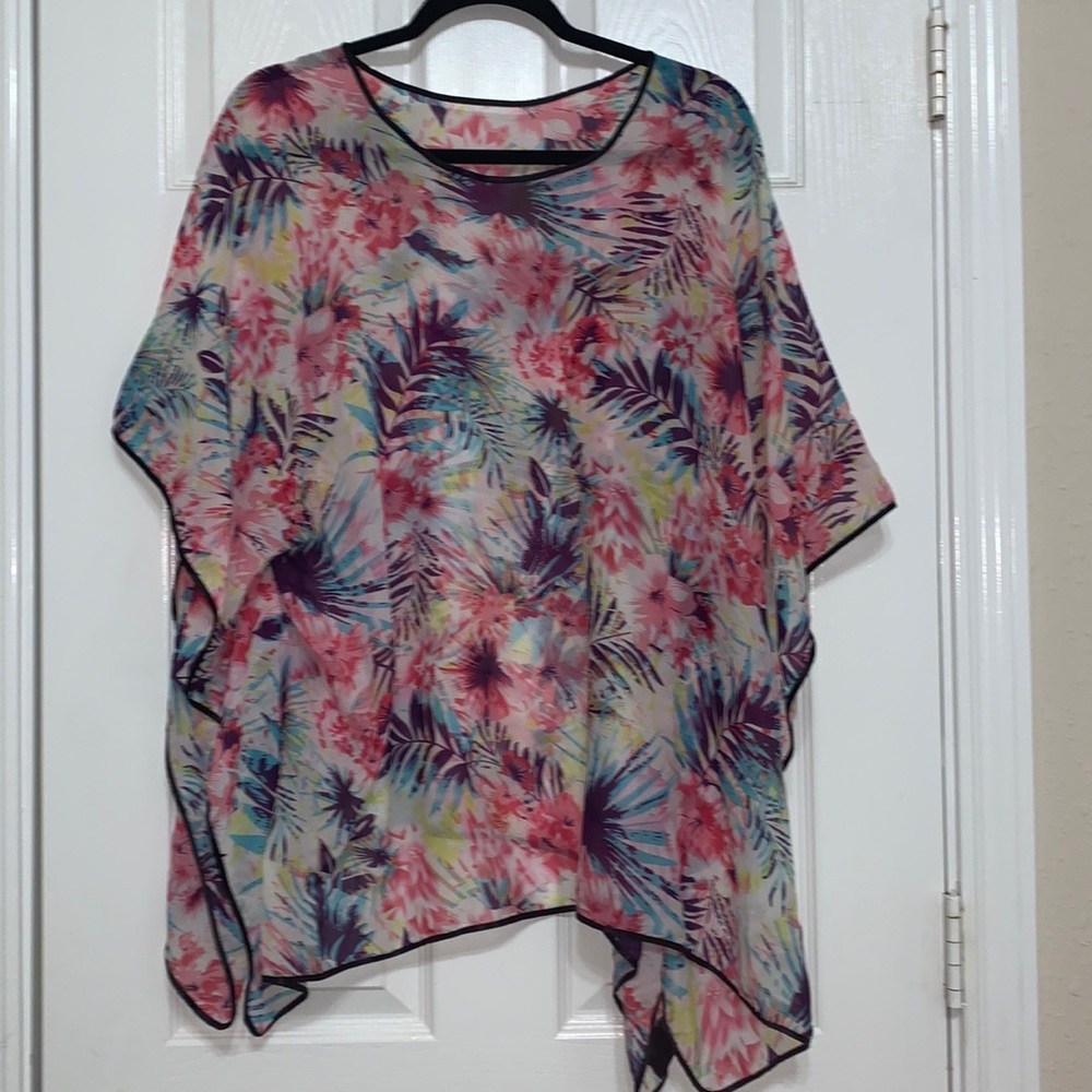 Floral Flowy Swim Suit Cover Up